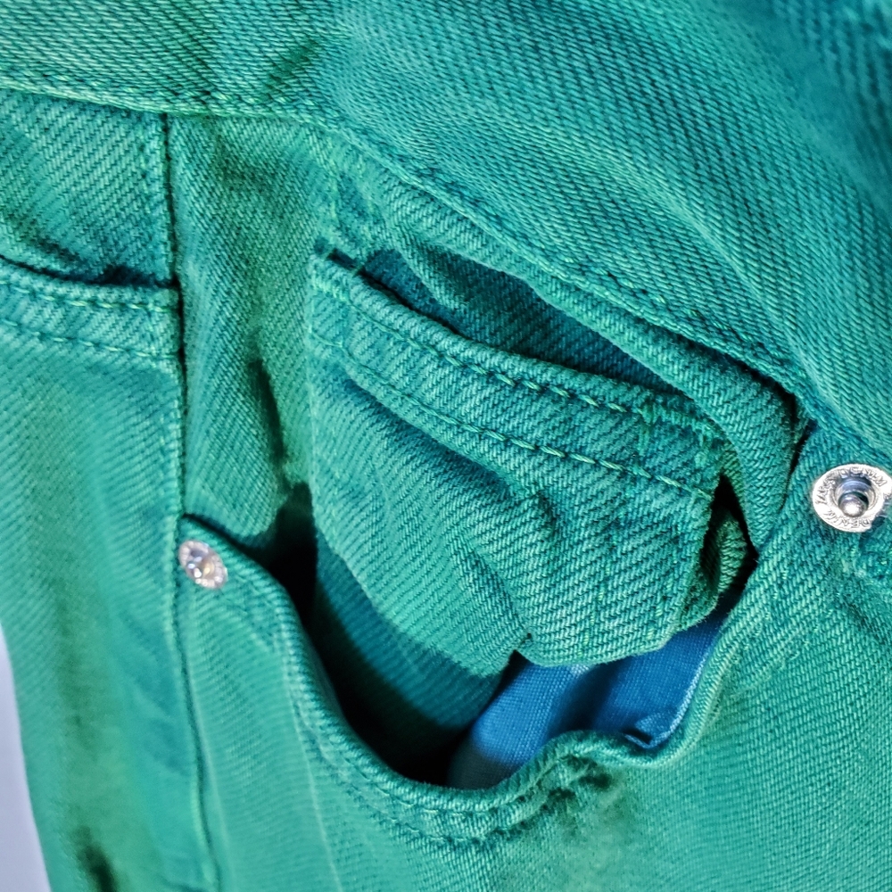 Zara Green Women's 5 Pocket Jeans Size US 8 - Picture 7 of 10